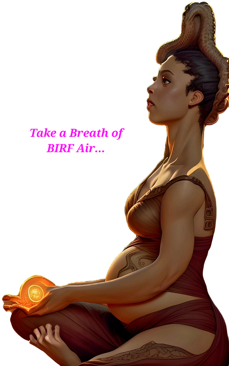The Rare Doula caring for mom and baby